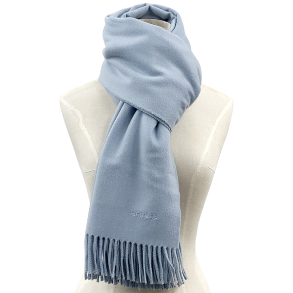 HERMES Authentic Blue Scarf - Picture 3 of 13